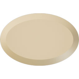 Ekena Millwork - ROSSDAL01 - Signature Urethane Standard Dalton Rosette with Beveled Edge, Primed Tan