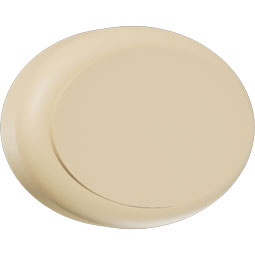 Ekena Millwork - ROSSDAL05 - Signature Urethane Standard Dalton Rosette With Rounded Edge, Primed Tan