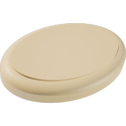 Ekena Millwork - ROSSDAL05 - Signature Urethane Standard Dalton Rosette With Rounded Edge, Primed Tan