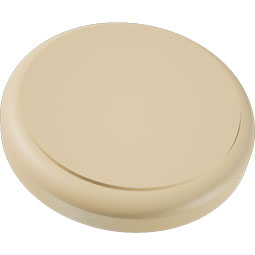 Ekena Millwork - ROSSGRY05 - Signature Urethane Standard Grayson Rosette With Rounded Edge, Primed Tan