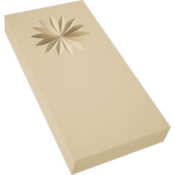 Ekena Millwork - PBSFOS09 - Signature Urethane Standard Foster Flower Plinth Block With Square Edge