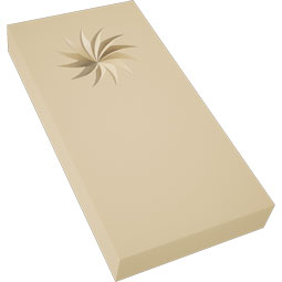 Ekena Millwork - PBSFOS12 - Signature Urethane Standard Foster Spiral Plinth Block With Square Edge