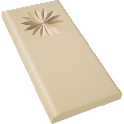 Ekena Millwork - PBSFOS11 - Signature Urethane Standard Foster Flower Plinth Block With Rounded Edge