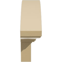 Ekena Millwork - PEDSARD00 - Arched Signature Urethane Pediment, Primed Tan