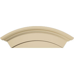 Ekena Millwork - PEDSARD00 - Arched Signature Urethane Pediment, Primed Tan