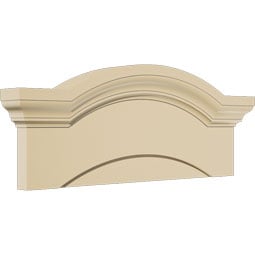 Ekena Millwork - PEDSEYE00 - Eyebrow Signature Urethane Pediment, Primed Tan