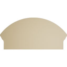 Ekena Millwork - PEDSCSEG00 - Segment Arch Smooth Signature Urethane Combination Pediment, Primed Tan