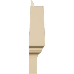 Ekena Millwork - PEDSCACR00 - Acorn Signature Urethane Combination Pediment (Acorn Ships Unattached in Box), Primed Tan