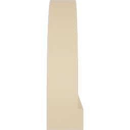 Ekena Millwork - PEDSSELL00 - Elliptical Smooth Signature Urethane Pediment, Primed Tan