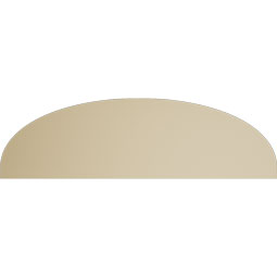 Ekena Millwork - PEDSSELL00 - Elliptical Smooth Signature Urethane Pediment, Primed Tan