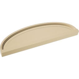 Ekena Millwork - PEDSSELL00 - Elliptical Smooth Signature Urethane Pediment, Primed Tan