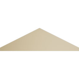 Ekena Millwork - PEDSSPKC00 - Peaked Cap Smooth Signature Urethane Pediment, Primed Tan