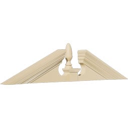 Ekena Millwork - PEDSSACR00 - Acorn Signature Urethane Pediment (Acorn Ships Unattached in Box), Primed Tan