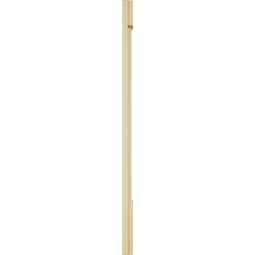 Ekena Millwork - PILSDFP-2 - Signature Urethane Two Equal Flat Panel Pilaster Capital & Base, High Density Milled Urethane, Factory Primed Tan, Sold As Pair