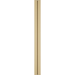Ekena Millwork - PILSDFP-2 - Signature Urethane Two Equal Flat Panel Pilaster Capital & Base, High Density Milled Urethane, Factory Primed Tan, Sold As Pair