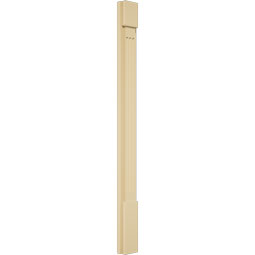 Ekena Millwork - PILSFL-2 - Signature Urethane Fluted Pilaster Capital & Base, High Density Milled Urethane, Factory Primed Tan, Sold As Pair