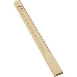 Ekena Millwork - PILSFP-2 - Signature Urethane Flat Panel Pilaster Capital & Base, High Density Milled Urethane, Factory Primed Tan, Sold As Pair