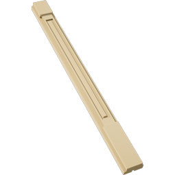 Ekena Millwork - PILSRP-2 - Signature Urethane Raised Panel Pilaster Capital & Base, High Density Milled Urethane, Factory Primed Tan, Sold As Pair