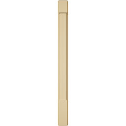 Ekena Millwork - PILSSM-2 - Signature Urethane Plain Pilaster Capital & Base, High Density Milled Urethane, Factory Primed Tan, Sold As Pair