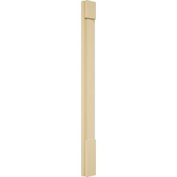 Ekena Millwork - PILSSM-2 - Signature Urethane Plain Pilaster Capital & Base, High Density Milled Urethane, Factory Primed Tan, Sold As Pair