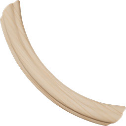 Ekena Millwork - MLDWWM1215SC - WM1215 1 1/4"W x 8 1/2"H Americraft Solid Hardwood Stain Grade Joint Moulding Scallop Corner (matches moulding MLDWWM1215)