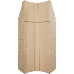 Ekena Millwork - MOCWM623 - 3 1/4"H x 1 5/16"P WM623 Americraft Solid Hardwood Stain Grade Ogee Bullnose Outside Baseboard Corner Moulding