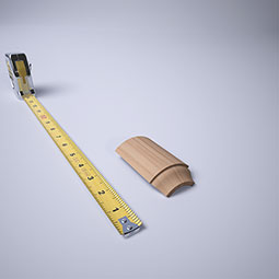 Ekena Millwork - MOCWM623 - 3 1/4"H x 1 5/16"P WM623 Americraft Solid Hardwood Stain Grade Ogee Bullnose Outside Baseboard Corner Moulding