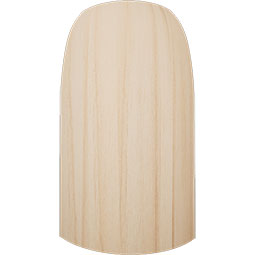 Ekena Millwork - MOCWM713 - 3 1/4"H x 1 5/16"P WM713 Americraft Solid Hardwood Stain Grade Modern Bullnose Outside Baseboard Corner Moulding