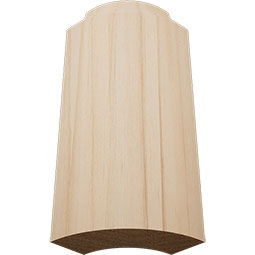 Ekena Millwork - MOCWM620 - 4 1/4"H x 1 5/16"P WM620 Americraft Solid Hardwood Stain Grade Ogee Bullnose Outside Baseboard Corner Moulding