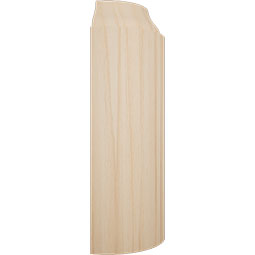 Ekena Millwork - MOCWM618 - 5 1/4"H x 1 5/16"P WM618 Americraft Solid Hardwood Stain Grade Ogee Bullnose Outside Baseboard Corner Moulding