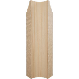 Ekena Millwork - MOCWM618 - 5 1/4"H x 1 5/16"P WM618 Americraft Solid Hardwood Stain Grade Ogee Bullnose Outside Baseboard Corner Moulding