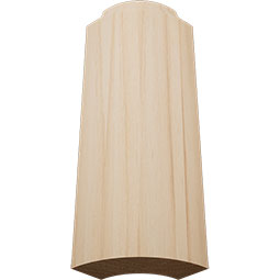 Ekena Millwork - MOCWM618 - 5 1/4"H x 1 5/16"P WM618 Americraft Solid Hardwood Stain Grade Ogee Bullnose Outside Baseboard Corner Moulding