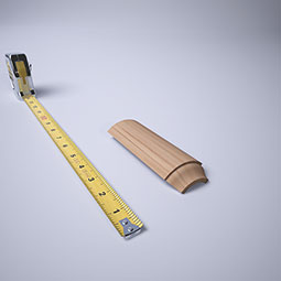 Ekena Millwork - MOCWM618 - 5 1/4"H x 1 5/16"P WM618 Americraft Solid Hardwood Stain Grade Ogee Bullnose Outside Baseboard Corner Moulding