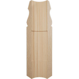 Ekena Millwork - MOCWM217 - 5 1/4"H x 1 5/16"P WM217 Americraft Solid Hardwood Stain Grade Bullnose Outside Baseboard Corner Moulding