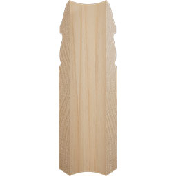 Ekena Millwork - MOCWM518 - 5 1/4"H x 1 5/16"P WM5180 Americraft Solid Hardwood Stain Grade Bullnose Outside Baseboard Corner Moulding