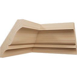 Ekena Millwork - MICWM52 - 1 5/8"P x 2 1/4"H WM52 Americraft Solid Hardwood Stain Grade TrimPro Crown Moulding Inside Corner