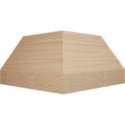 Ekena Millwork - MICWM52 - 1 5/8"P x 2 1/4"H WM52 Americraft Solid Hardwood Stain Grade TrimPro Crown Moulding Inside Corner