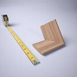 Ekena Millwork - MICWM52 - 1 5/8"P x 2 1/4"H WM52 Americraft Solid Hardwood Stain Grade TrimPro Crown Moulding Inside Corner