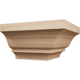 Ekena Millwork - MOCWM52 - 1 5/8"P x 2 1/4"H WM52 Americraft Solid Hardwood Stain Grade TrimPro Crown Moulding Outside Corner