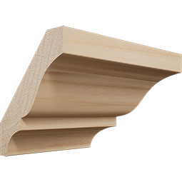 Ekena Millwork - MOCWM52 - 1 5/8"P x 2 1/4"H WM52 Americraft Solid Hardwood Stain Grade TrimPro Crown Moulding Outside Corner