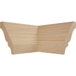 Ekena Millwork - MOCWM52 - 1 5/8"P x 2 1/4"H WM52 Americraft Solid Hardwood Stain Grade TrimPro Crown Moulding Outside Corner