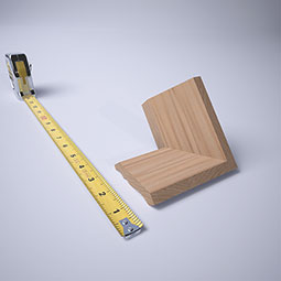 Ekena Millwork - MOCWM52 - 1 5/8"P x 2 1/4"H WM52 Americraft Solid Hardwood Stain Grade TrimPro Crown Moulding Outside Corner