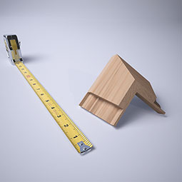 Ekena Millwork - MICQWM52 - 1 5/8"P x 2 3/8"H WM52 Americraft Solid Hardwood Stain Grade MiterLink Crown Moulding Inside Quick Corner