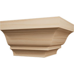 Ekena Millwork - MOCQWM52 - 1 5/8"P x 2 3/8"H WM52 Americraft Solid Hardwood Stain Grade MiterLink Crown Moulding Outside Quick Corner