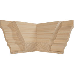 Ekena Millwork - MOCQWM52 - 1 5/8"P x 2 3/8"H WM52 Americraft Solid Hardwood Stain Grade MiterLink Crown Moulding Outside Quick Corner