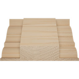 Ekena Millwork - MCQWM52 - 1 13/16"P x 6"L x 2 3/8"H WM52 Americraft Solid Hardwood Stain Grade MiterLink Crown Moulding Quick Coupler