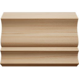 Ekena Millwork - MCQWM52 - 1 13/16"P x 6"L x 2 3/8"H WM52 Americraft Solid Hardwood Stain Grade MiterLink Crown Moulding Quick Coupler