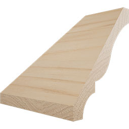 Ekena Millwork - MICWM48 - 2 5/8"P x 3 3/8"H WM48 Americraft Solid Hardwood Stain Grade Crown Moulding Inside Corner