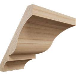 Ekena Millwork - MOCWM48 - 2 5/8"P x 3 3/8"H WM48 Americraft Solid Hardwood Stain Grade Crown Moulding Outside Corner