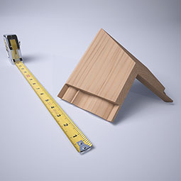 Ekena Millwork - MICQWM48 - 2 13/16"P x 3 1/2"H WM48 Americraft Solid Hardwood Stain Grade Crown Moulding Inside Quick Corner